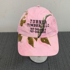 Turner Timber Baseball Hat Womens OSFA Pink Realtree Camo Adjustable Strapback